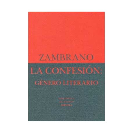 CONFESION, LA: GENERO LITERARIO (B.E.)