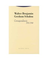 CORRESPONDENCIA 1933-1940 WALTER BENJAMIN GERSHOM SCHOLEM