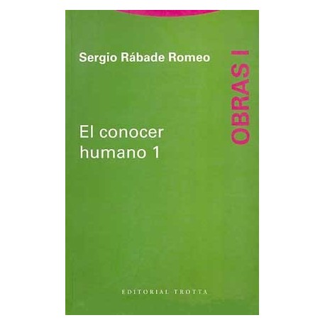 OBRAS I EL CONOCER HUMANO 1