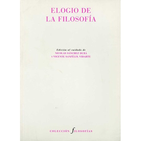 ELOGIO DE LA FILOSOFÍA