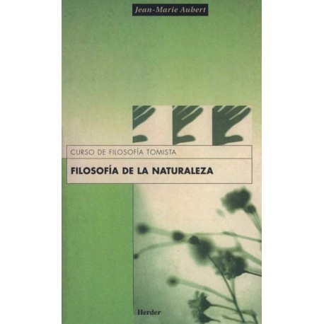 FILOSOFÍA DE LA NATURALEZA