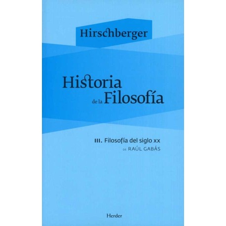 HISTORIA DE LA FILOSOFIA III: FILOSOFIA