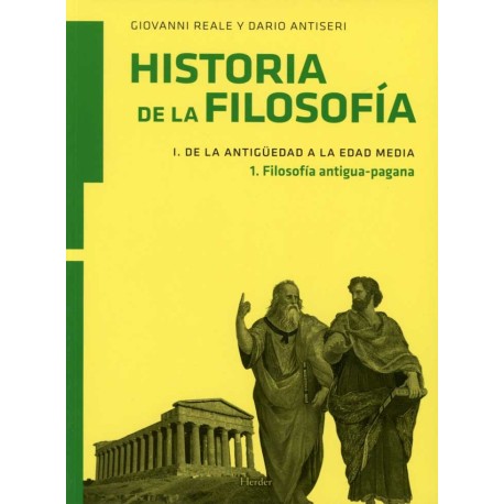 HISTORIA DE LA FILOSOFIA I DE LA ANTIGUEDAD A LA EDAD MEDIA 1 FILOSOFÍA ANTIGUA PAGANA