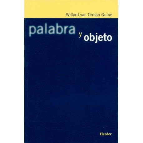 PALABRA Y OBJETO