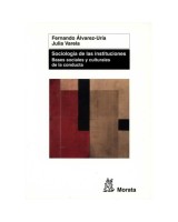 SOCIOLOGÍA DE LAS INSTITUCIONES BASES SOCIALES Y CULTURALES DE LA CONDUCTA