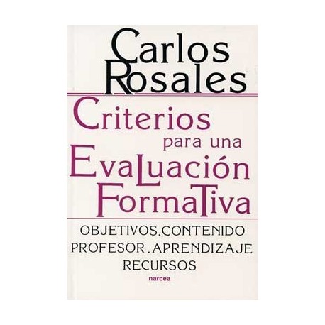 CRITERIOS PARA UNA EVALUACION FORMATIVA.