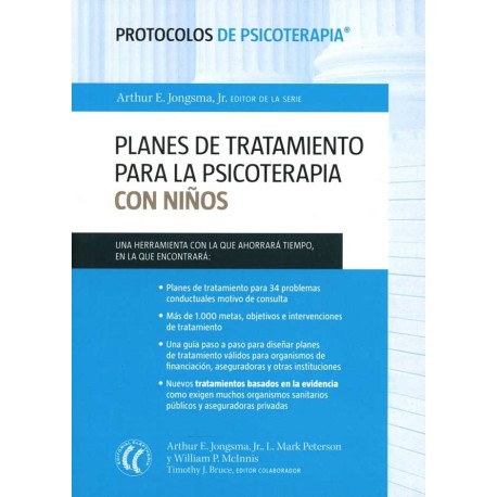 PLANES DE TRATAMIENTO PARA LA PSICOTERAPIA CON NIÑOS