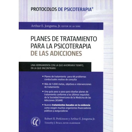 PLANES DE TRATAMIENTO PARA LA PSICOTERAPIA DE LAS ADICCIONES