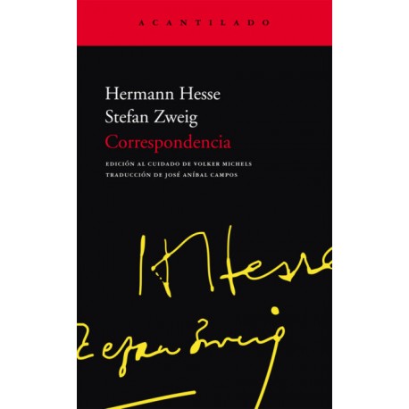 CORRESPONDENCIA HESSE HERMANN ZWEIG STEFAN
