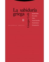 SABIDURIA GRIEGA LA VOLUMEN II EPIMÉNIDES FERECIDES TALES  ANAXIMANDRO ANAXÍMENES ONOMÁCRITO