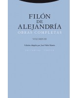 OBRAS COMPLETAS VOLUMEN  III FILÓN DE ALEJANDRIA